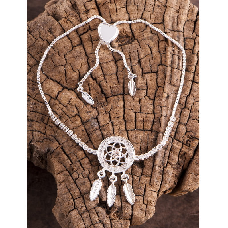 Armband droomvanger verzilverd