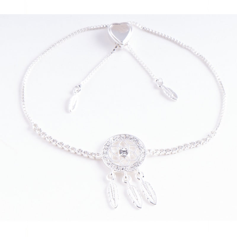 Armband droomvanger verzilverd