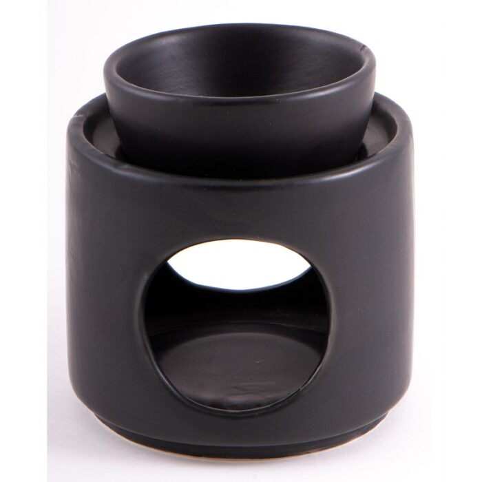 Aromalamp zwart keramiek