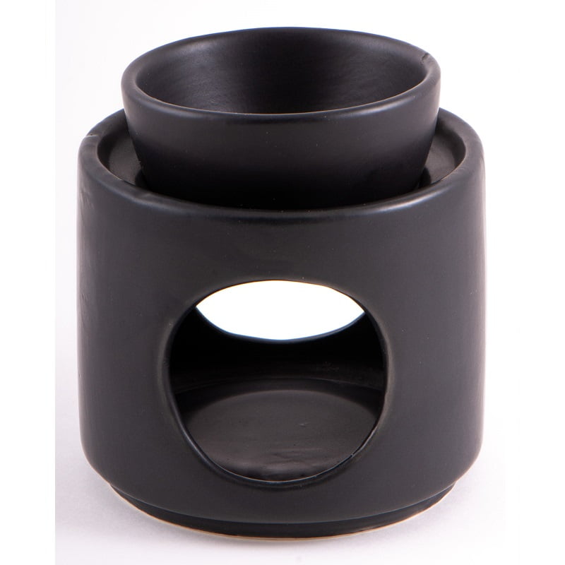 Aromalamp zwart keramiek