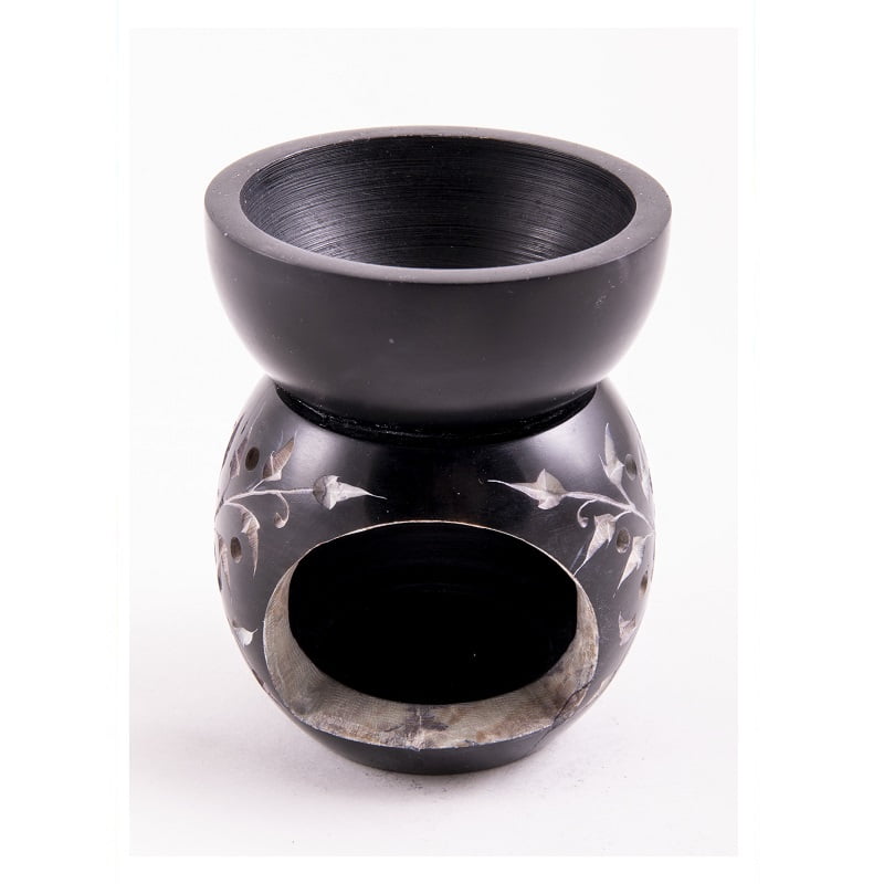 Aromalamp Levensbloem bol zwart goud