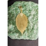 Boeddha blad verguld klein