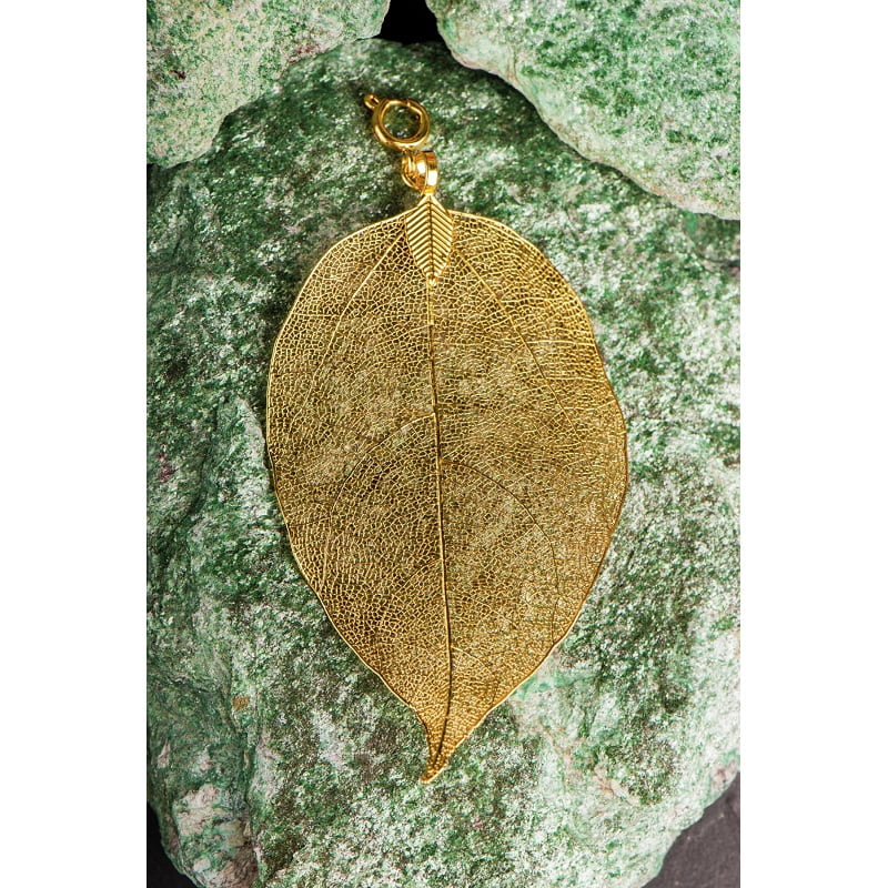 Boeddha blad verguld middel