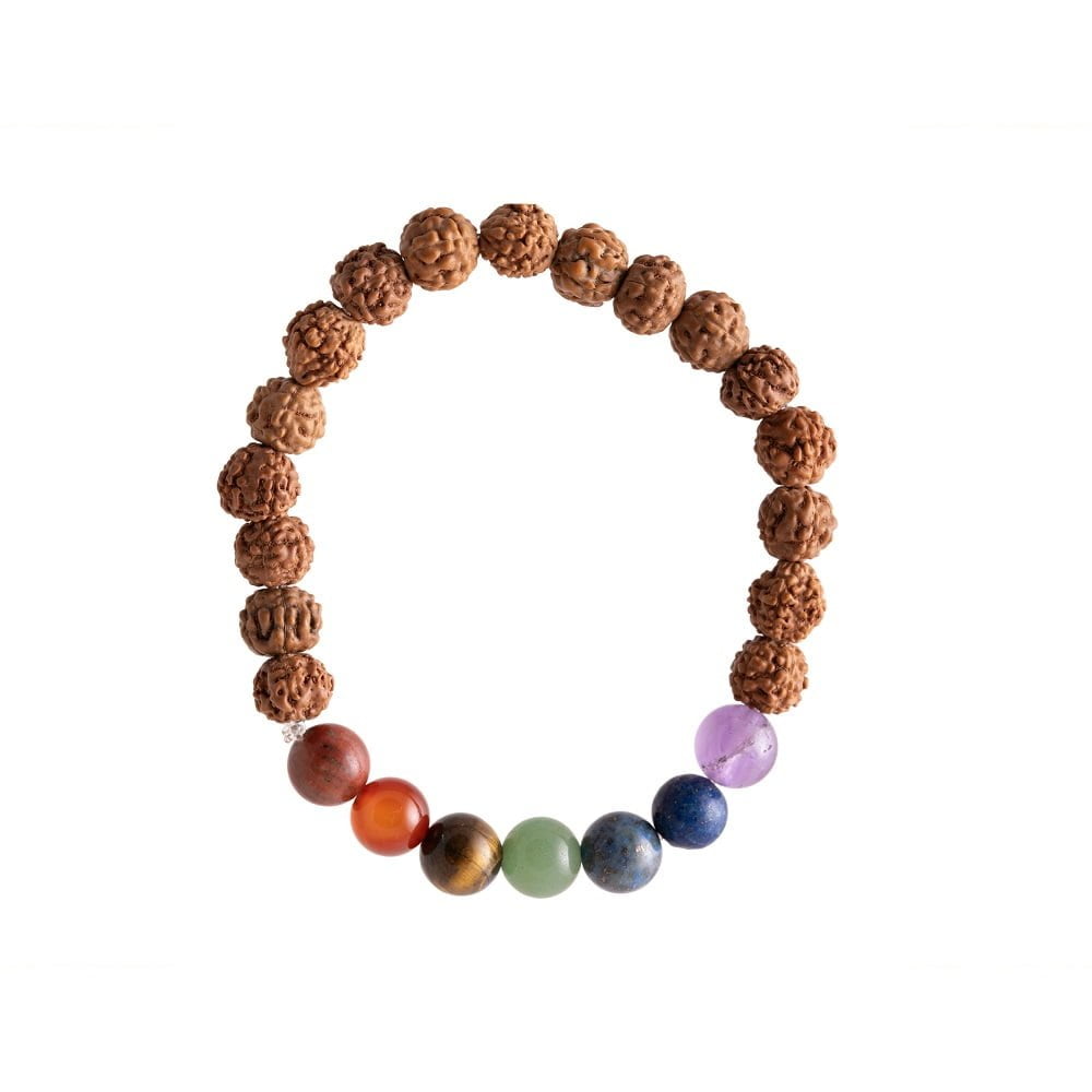 Chakra Rudraksha armband