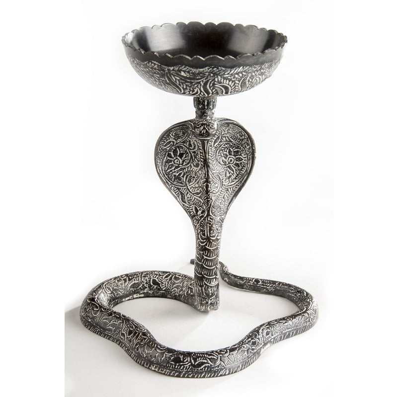 Cobra wierookbrander messing gegraveerd