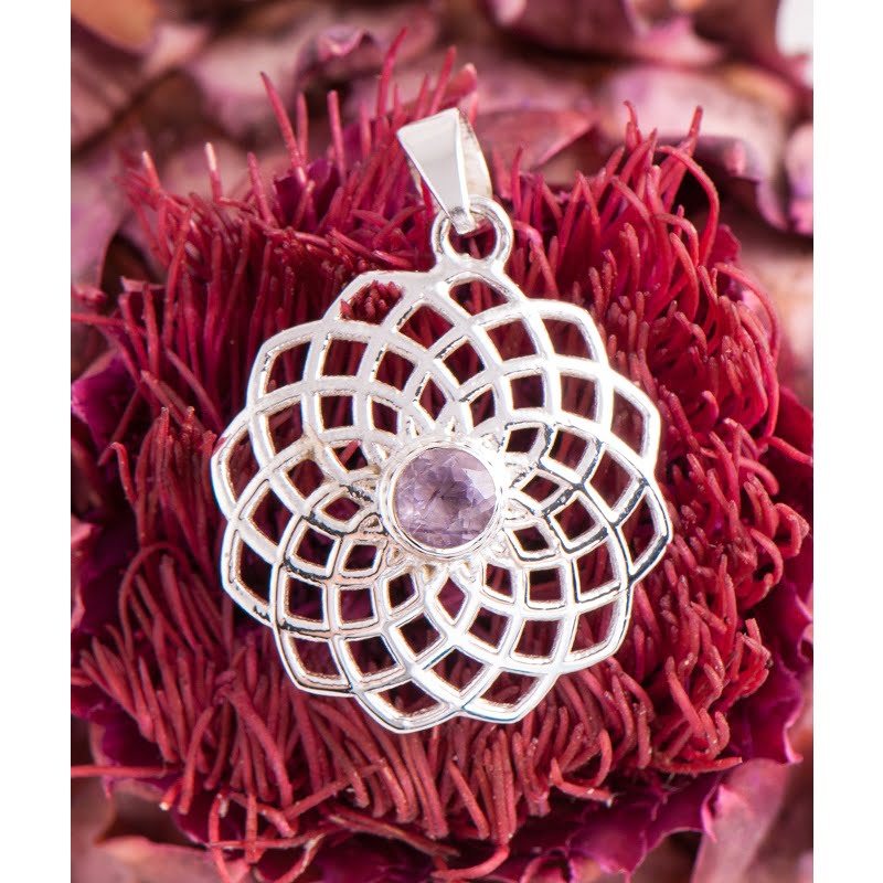 Hanger kroonchakra met amethist