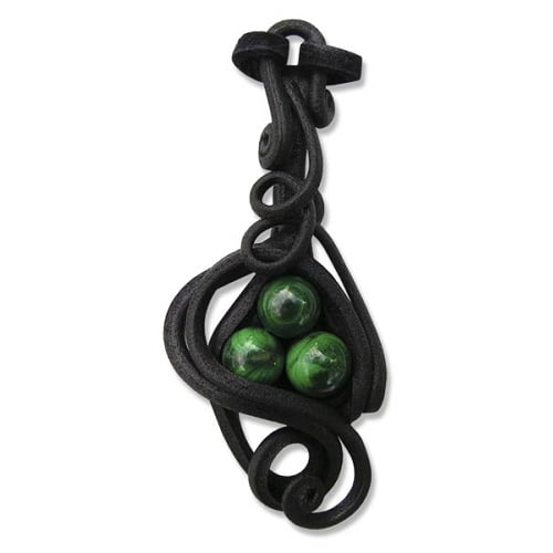 Hanger met malachiet (parels)