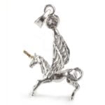 Hanger pegasus eenhoorn met bergkristal