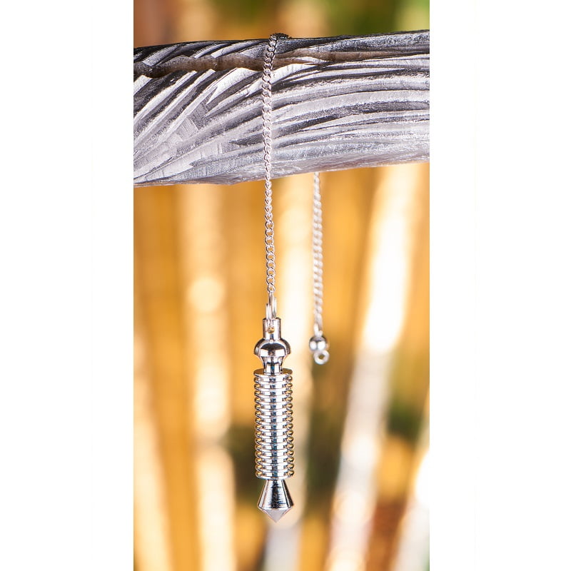 Isis pendel messing verzilverd