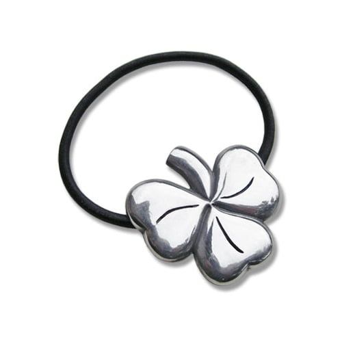 Keltische haarelastiek klaverblad