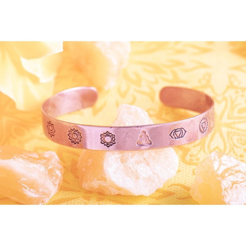 Koperen armband met chakra
