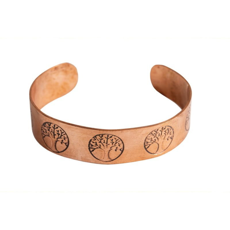 Koperen armband met levensboom