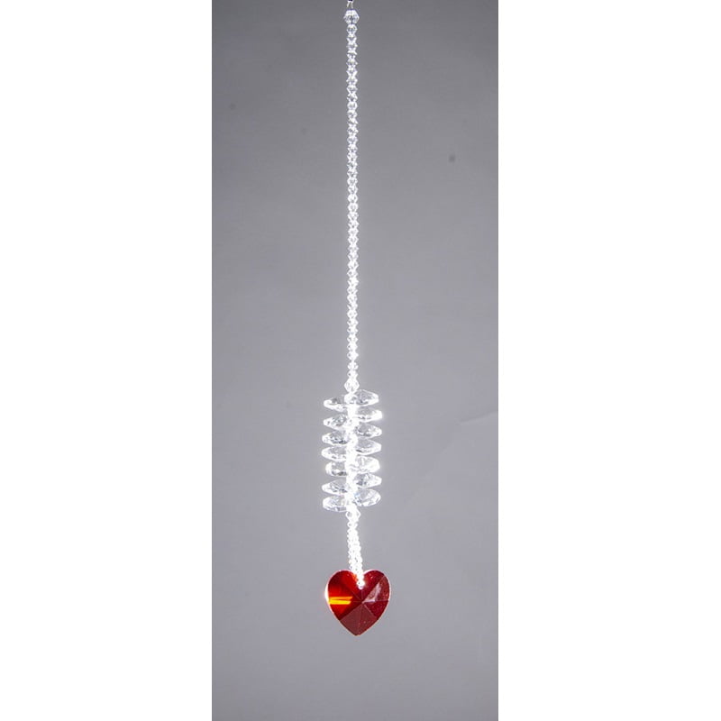 Kristal hart rood
