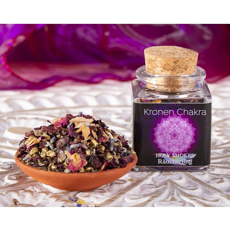 Kroon Chakra kruiden en houtsoorten