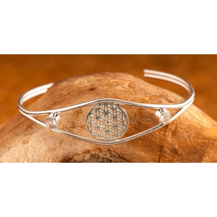 Levensbloem zilver armband Levensbloem zilver armband