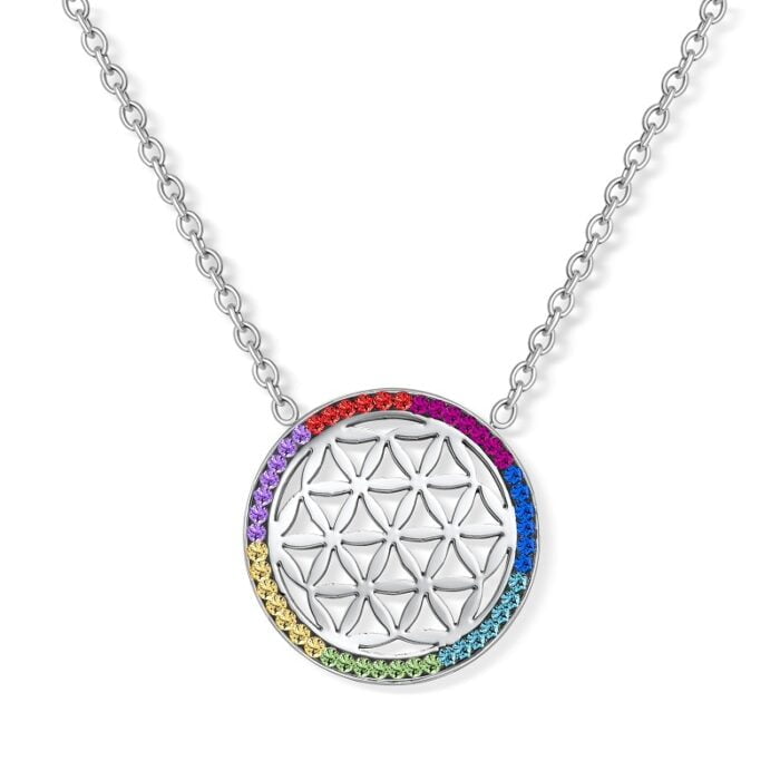 Levensbloem in chakra wiel