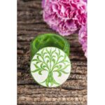 Levensboom doosje speksteen groen