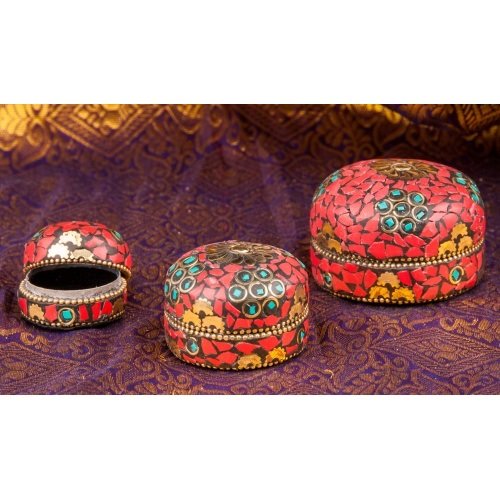 Mamallapuram doosjes rood