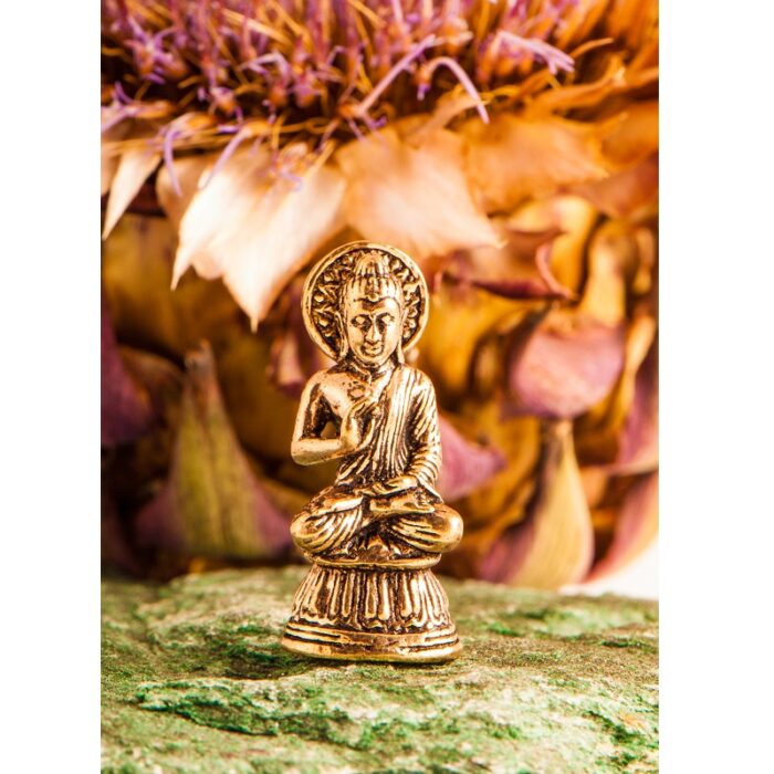 Miniatuur zegende boeddha messing Miniatuur zegende boeddha messing