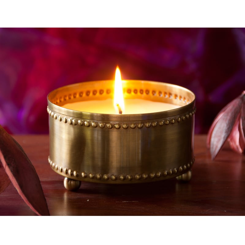 Mio sojakaars in messing wierookbrander