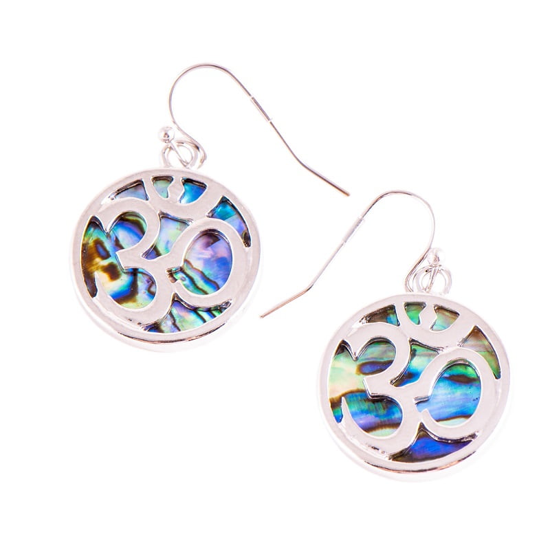 Oorbellen ohm met paua schelp