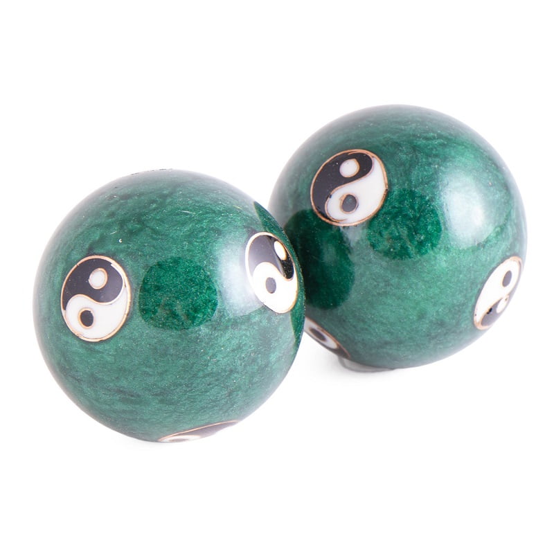 Qi Gong ballen yin yang groen