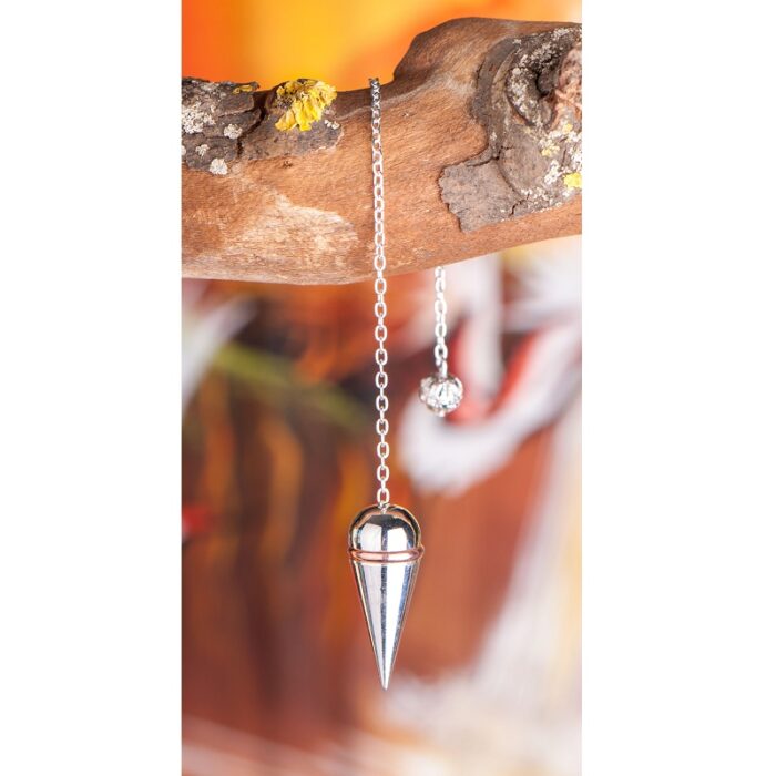 Schroef pendel messing verzilverd met ring Schroef pendel messing verzilverd met ring