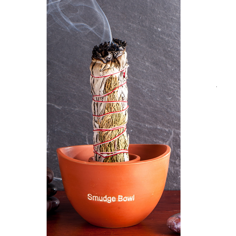 Smudge bowl terracotta