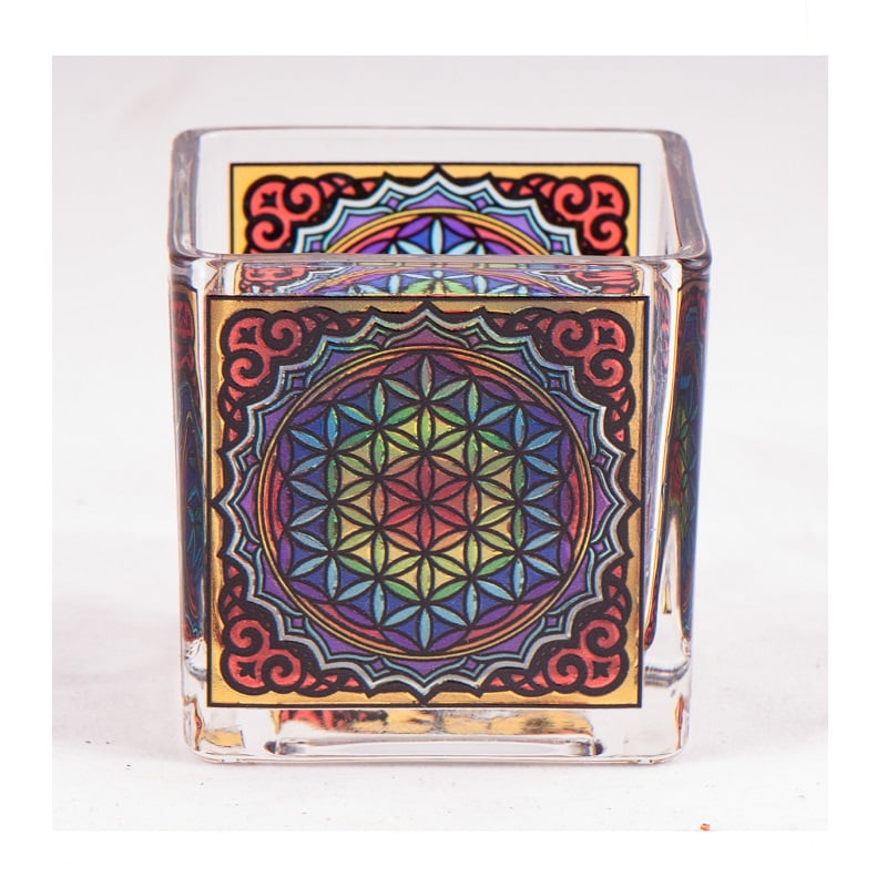 Theelichthouder Levensbloem