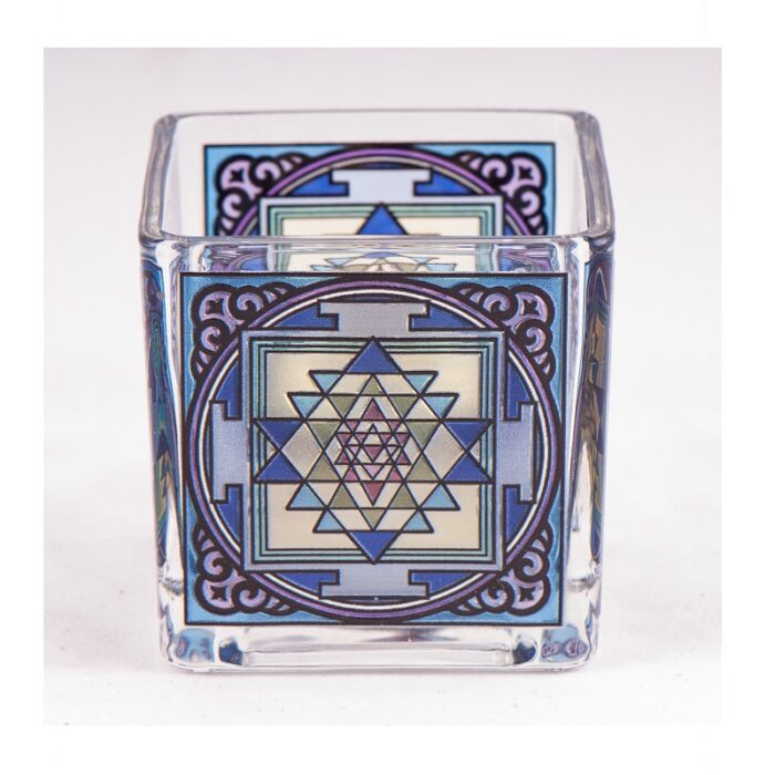 Theelichthouder Shri Yantra