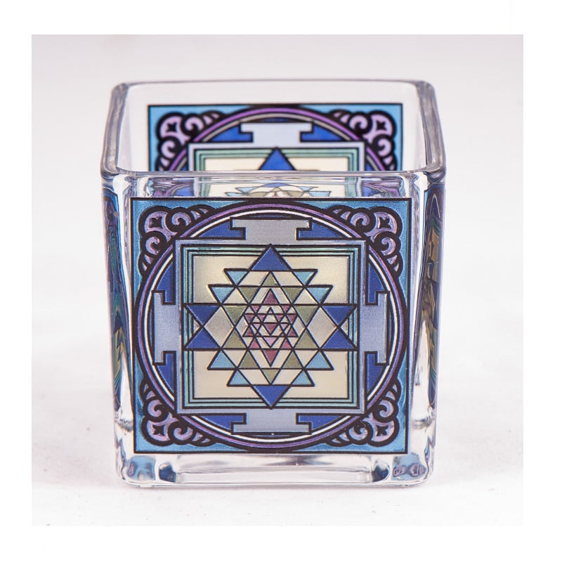 Theelichthouder Shri Yantra