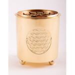Wierookbrander met netje Levensbloem messing