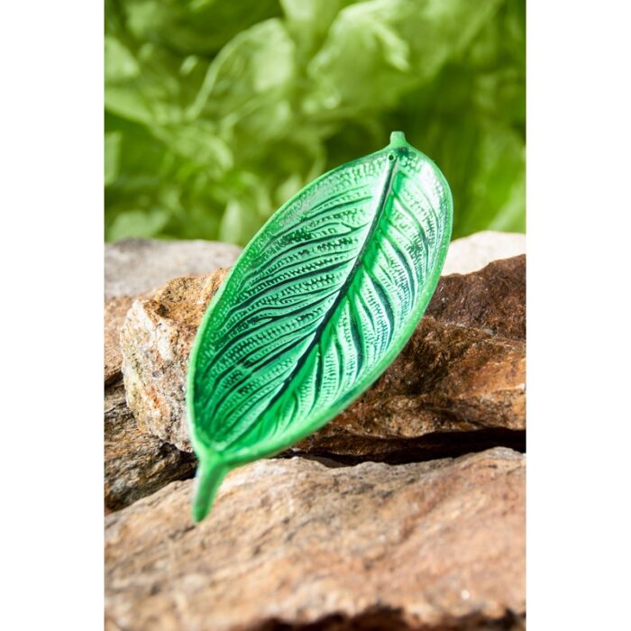 Wierookhouder bootje blad groen