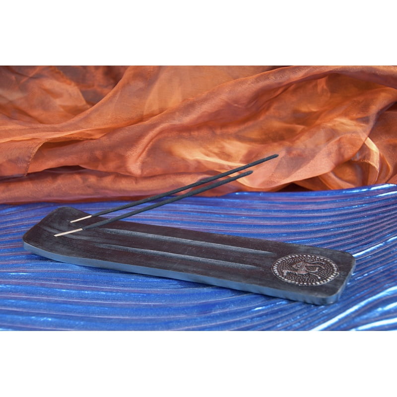 Wierookhouder bootje kameel zwart