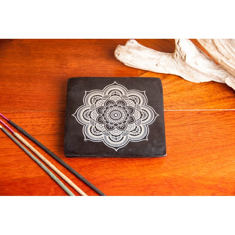 Wierookhouder speksteen Mandala