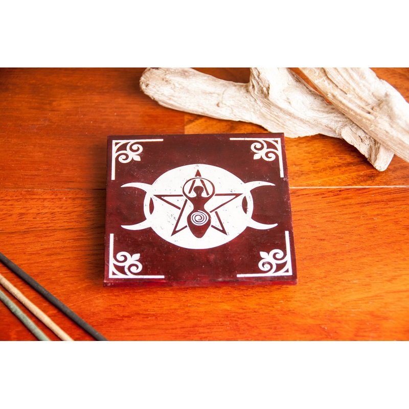 Wierookhouder speksteen Wicca