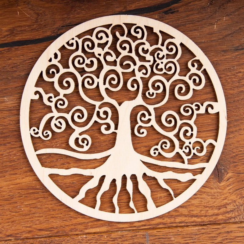 Yggdrasil levensboom hout 24 cm
