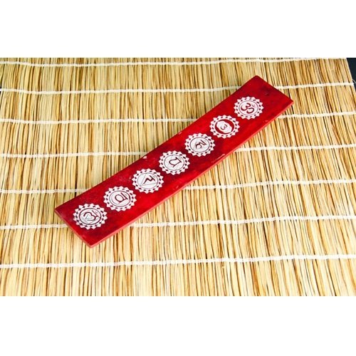 Wierookhouder bootje chakra rood