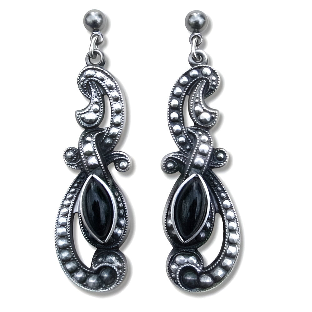 Adalie oorbellen zwart