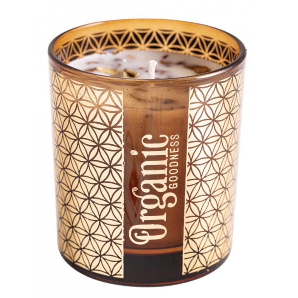 Biologische sojawaskaars roos en geranium