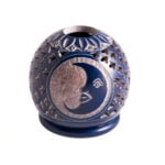 Bol theelichtje blauw maan