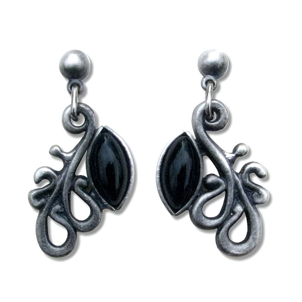 Camile oorbellen zwart