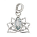 Hanger Lotus met topaas