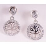 Oorbellen levensboom 1 cm