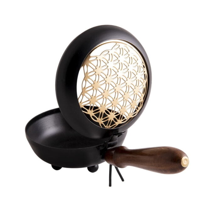 Wierookbrander Levensbloem met handvat