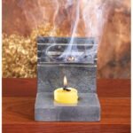Wierookbrander met zeef speksteen