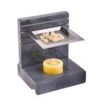 Wierookbrander met zeef speksteen