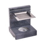 Wierookbrander met zeef speksteen