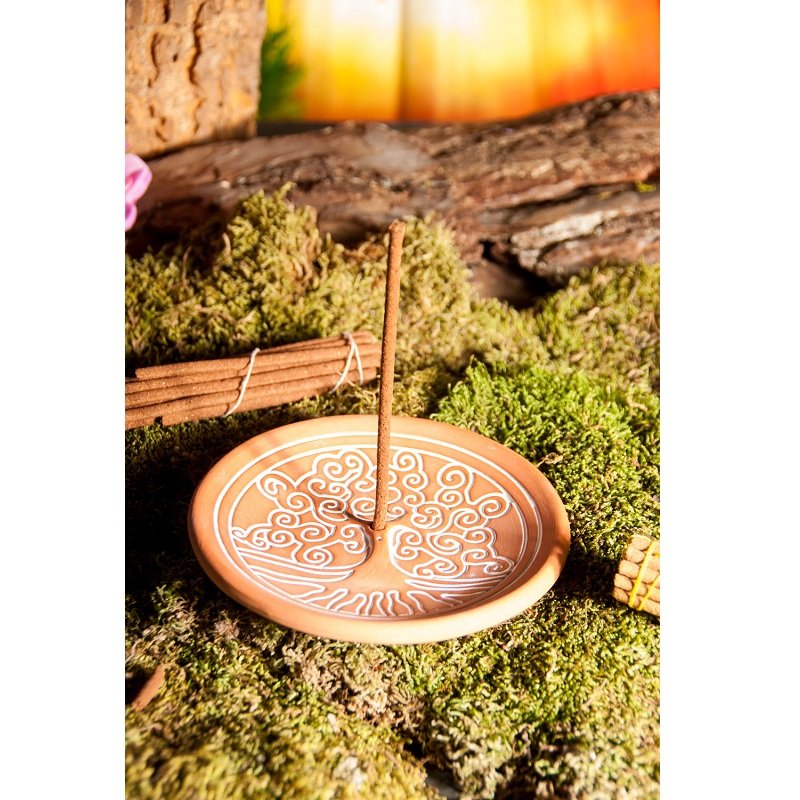 Wierookhouder Levensboom bruin