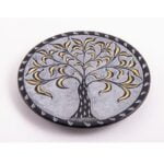 Wierookhouder speksteen Levensboom zwart goud